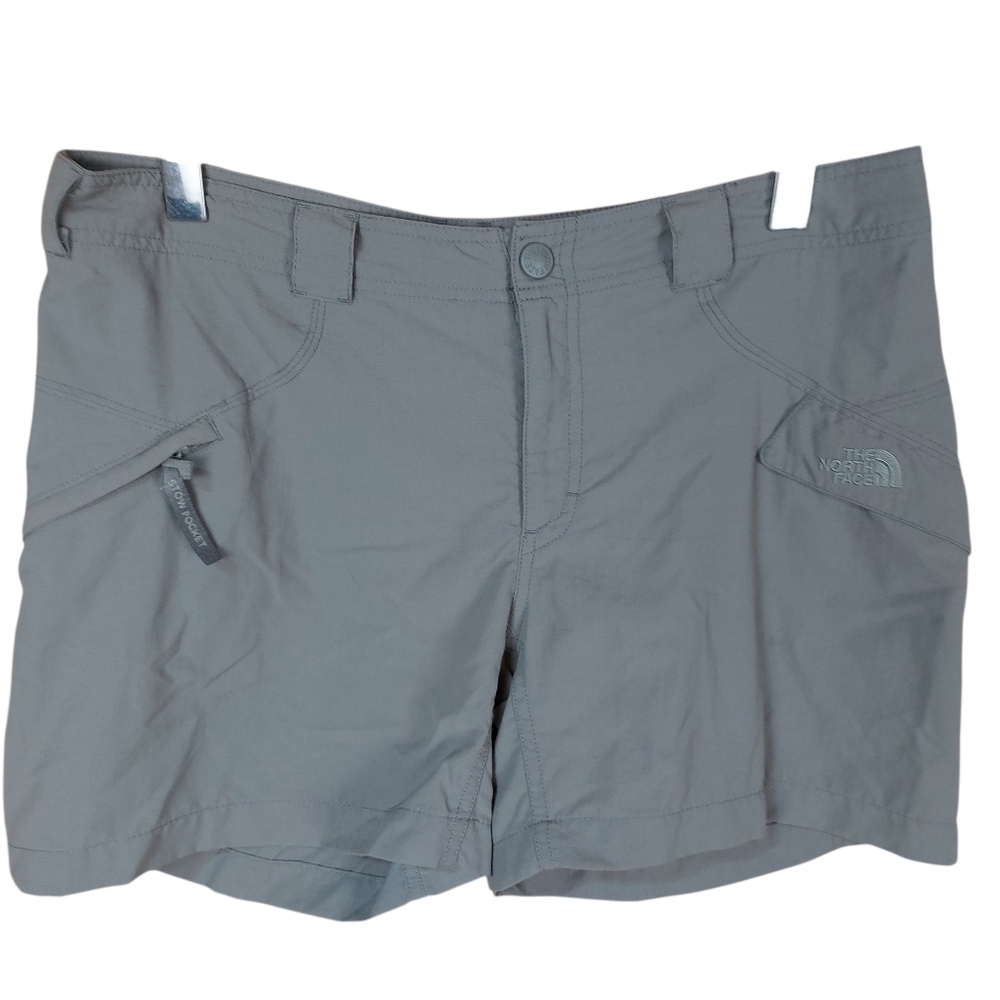 🍄3/50$🍄 The North Face Hiking Packable Gray Nylon Shorts Sz 12 Camping Walking